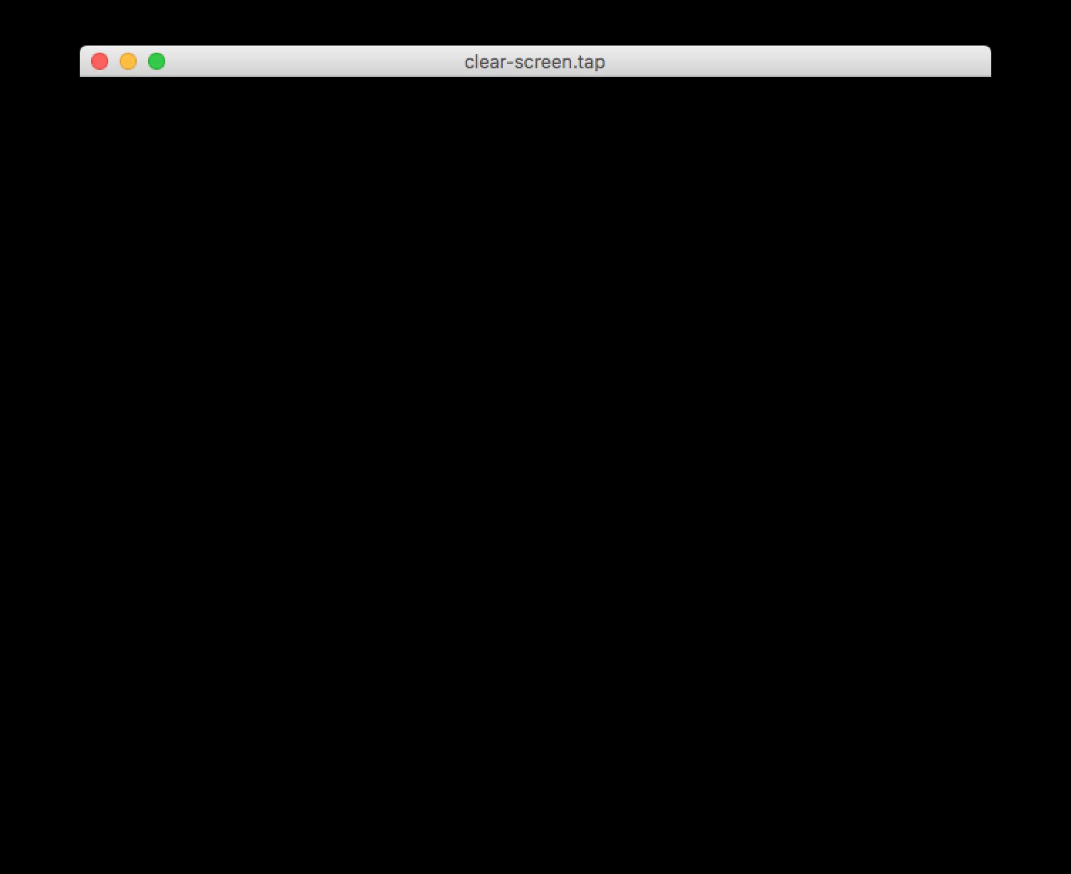 black screen